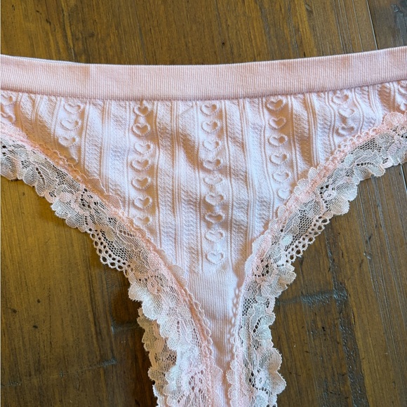 Victoria’s Secret pointelle hearts thong - Picture 1 of 6